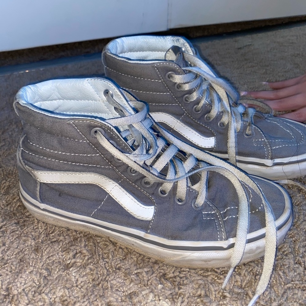 High top grey vans